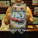 Custom Garage Sign - Featuring YOUR CAR! Vintage Tin Sign!