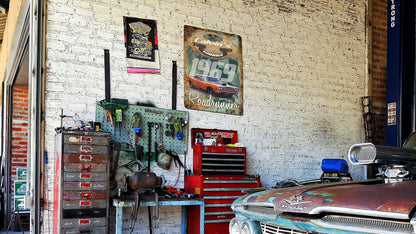 Custom Garage Sign - Featuring YOUR CAR! Vintage Tin Sign!