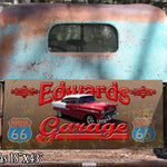 Custom Garage Sign on Metal | Personalized Vintage Tin Sign with Your Car | Man Cave Wall Decor | Garage Gift for Car Lovers | Handmade USA