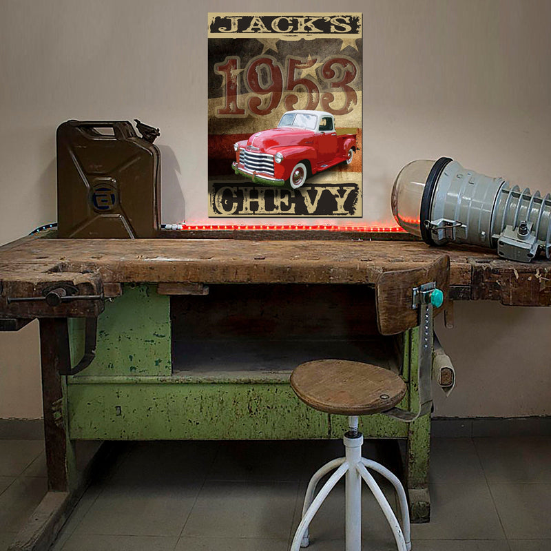 Vintage Truck Americana Sign - with YOUR TRUCK!