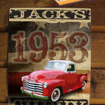 Vintage Truck Americana Sign - with YOUR TRUCK!