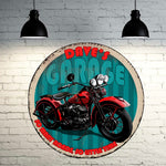 Custom, Vintage Motorcycle Sign - featuring YOUR MOTORCYCLE!