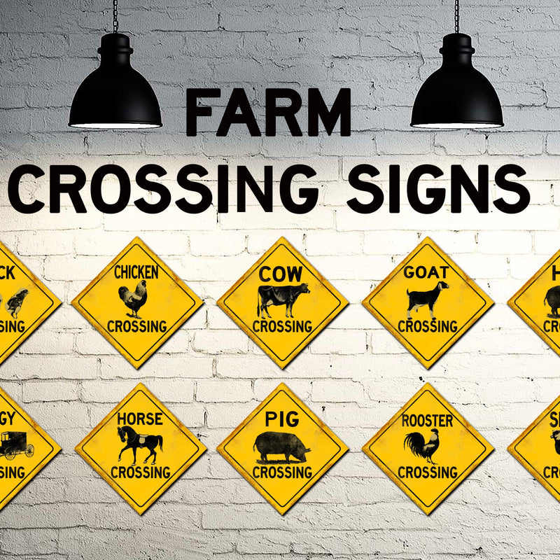 Farmhouse Animal Crossing METAL Sign
