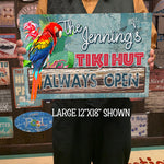Custom, Tiki Hut Sign - FREE Personalization