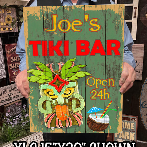 Custom Tiki Bar Sign
