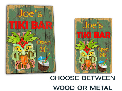 Custom Tiki Bar Sign