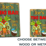 Custom Tiki Bar Sign