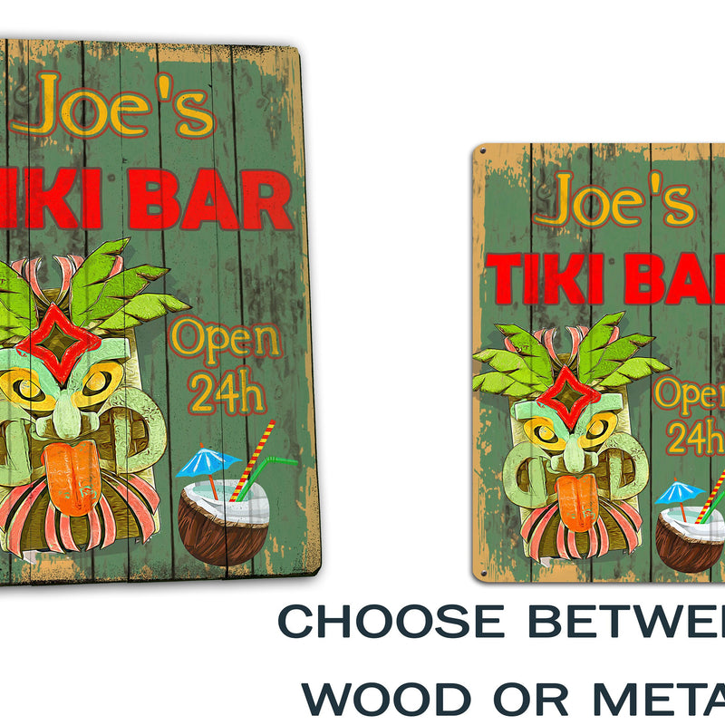 Custom Tiki Bar Sign