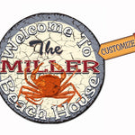 Custom, Beach House Sign - FREE Personalization