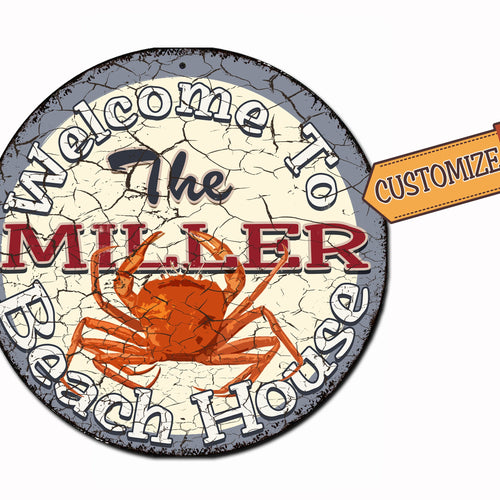 Custom, Beach House Sign - FREE Personalization