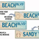 Custom BEACH Street and Road Signs