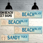 Custom BEACH Street and Road Signs