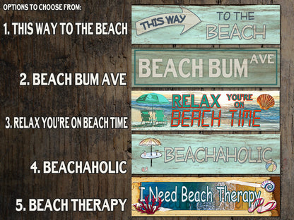 Metal BEACH Signs - Beach Décor