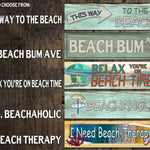 Metal BEACH Signs - Beach Décor