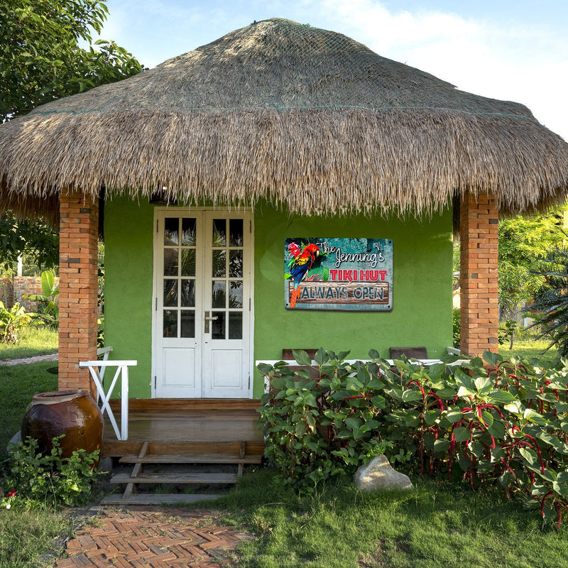 Custom, Tiki Hut Sign - FREE Personalization