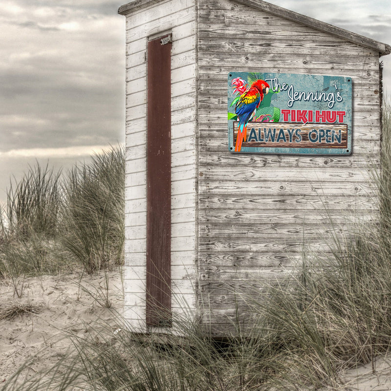 Custom, Tiki Hut Sign - FREE Personalization