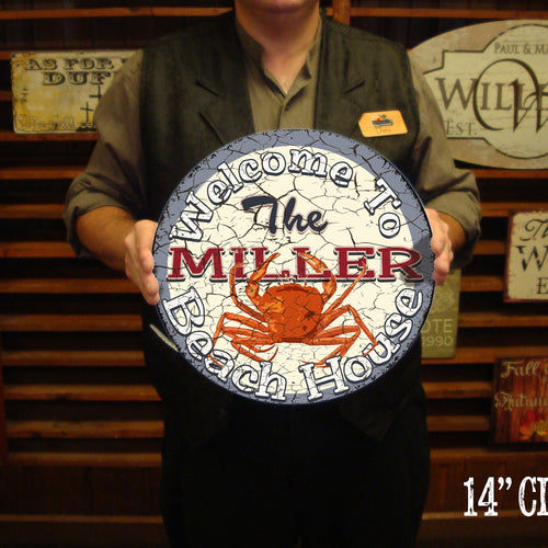 Custom, Beach House Sign - FREE Personalization