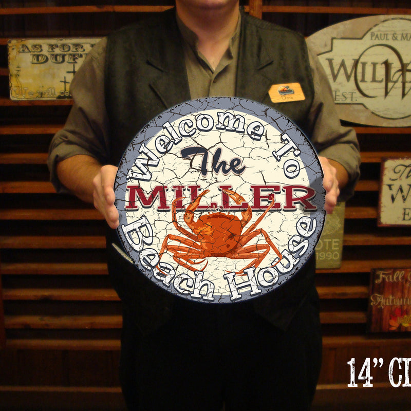 Custom, Beach House Sign - FREE Personalization