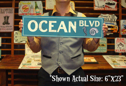 Custom BEACH Sign - Road Sign