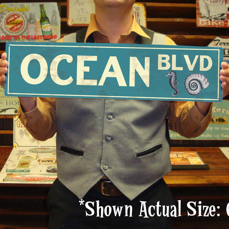 Custom BEACH Sign - Road Sign