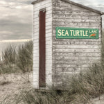 Custom BEACH Sign - Sea Turtle Lane