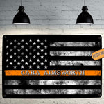 Dispatcher Orange Line Flag Sign - FREE Personalization