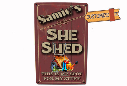 She Shed Tools Metal Sign - Custom