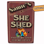 She Shed Tools Metal Sign - Custom