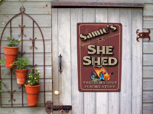 She Shed Tools Metal Sign - Custom