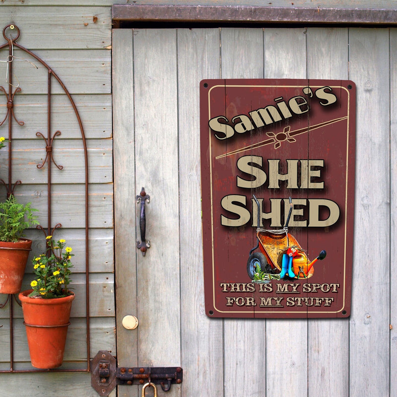She Shed Tools Metal Sign - Custom