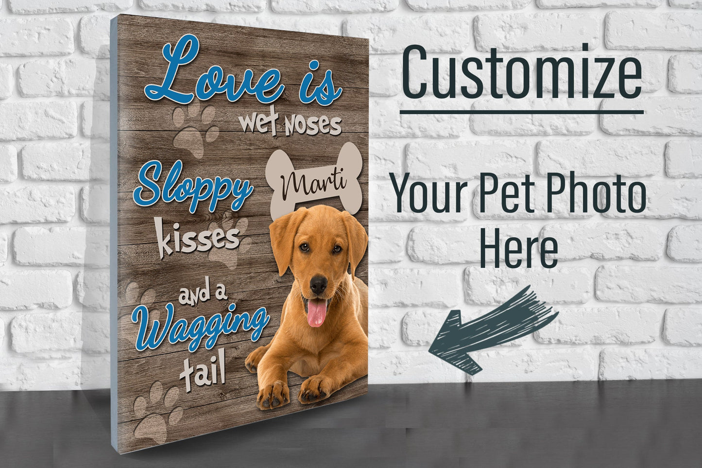 Pet Photo on Canvas - Dog Gifts