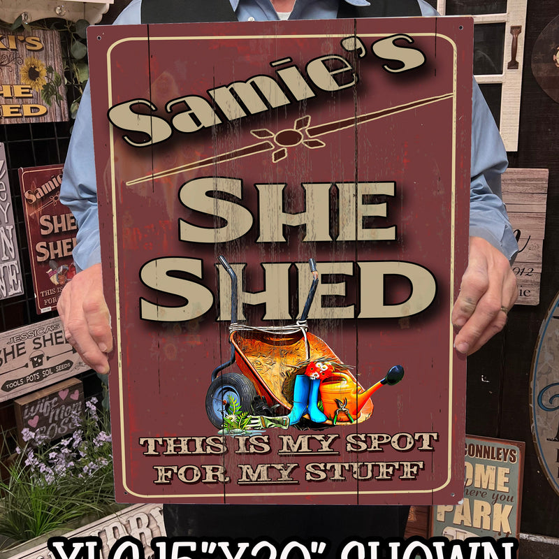 She Shed Tools Metal Sign - Custom