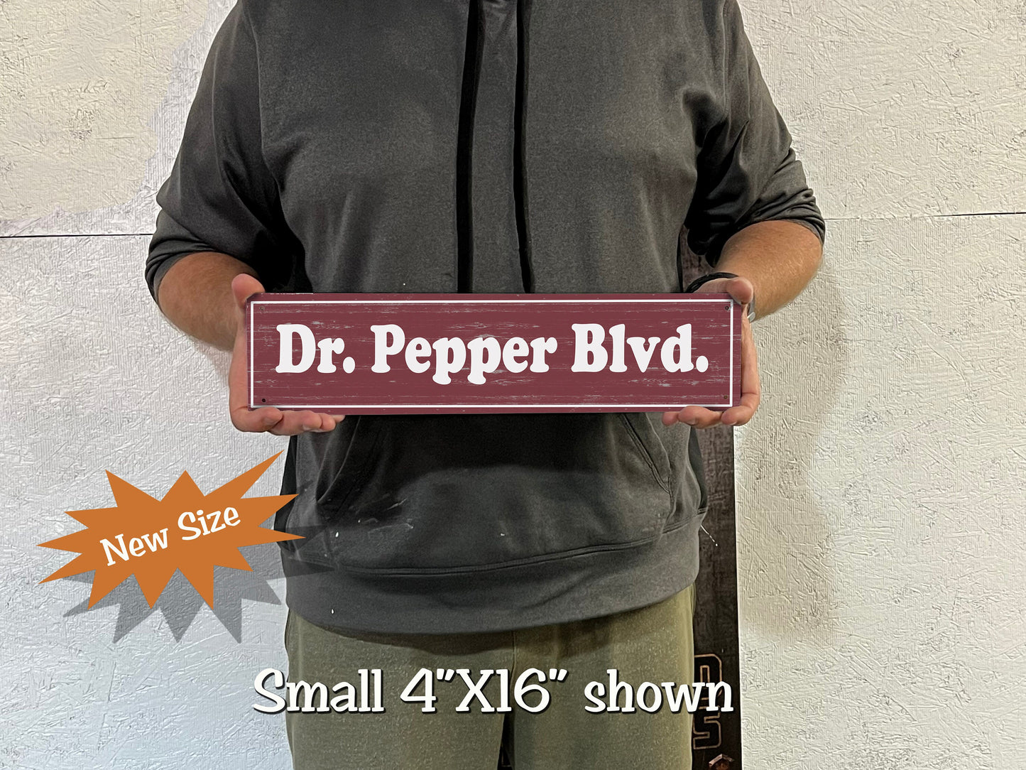 Dr Pepper Blvd Metal Street Sign