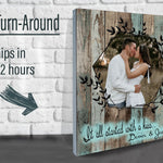 My Photo on Canvas - boyfriend/girlfriend wedding Canvas
