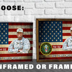 Custom Army Photo on Canvas - American Flag Canvas