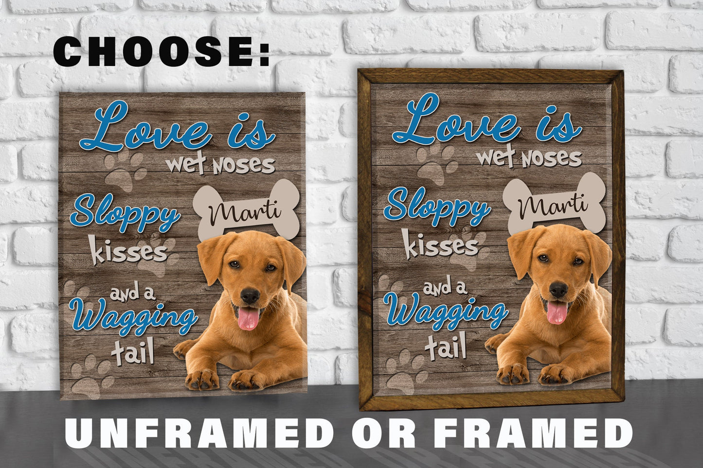 Pet Photo on Canvas - Dog Gifts