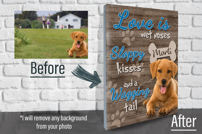 Pet Photo on Canvas - Dog Gifts