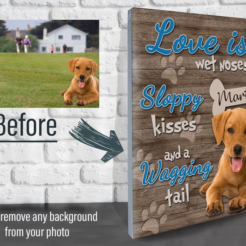 Pet Photo on Canvas - Dog Gifts