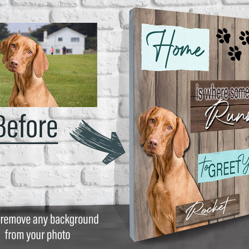 Pet Photo on Canvas - Dog Gifts - Dog Art