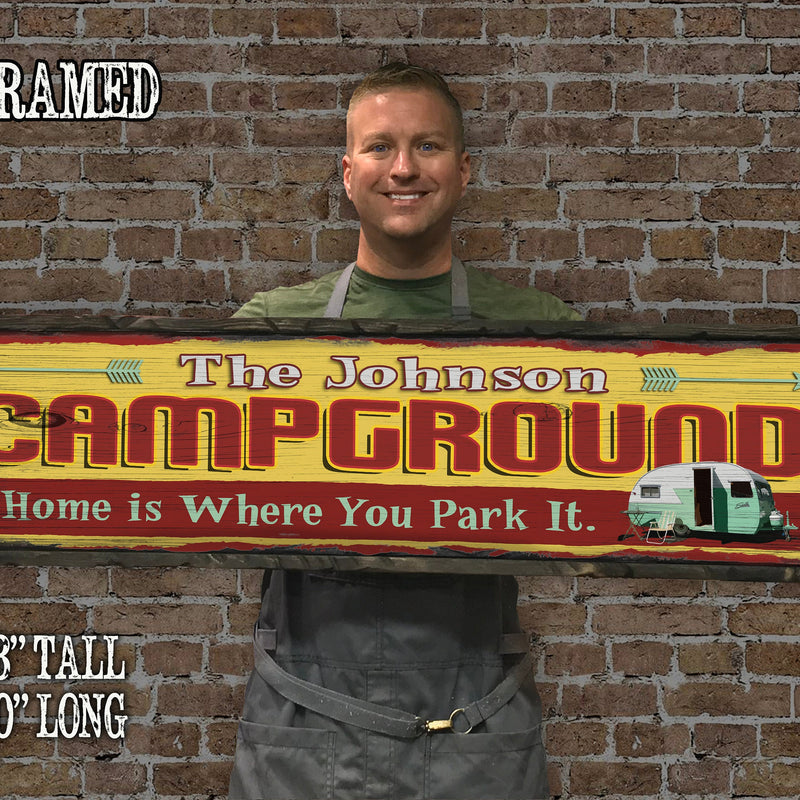 Custom Camper Sign - Home is Where you Park It