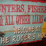 Custom, Personalized Wood Sign.  Rustic Barn Wood Lodge, Cabin Sign.  Hunting, Fishing Sign. Vintage Wood Sign Personalized.