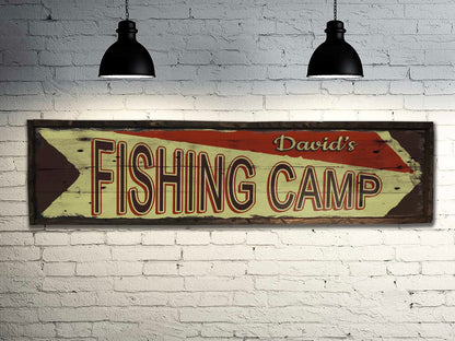 Custom Bait Shop Sign - Free Personalization. Rustic Barn Wood