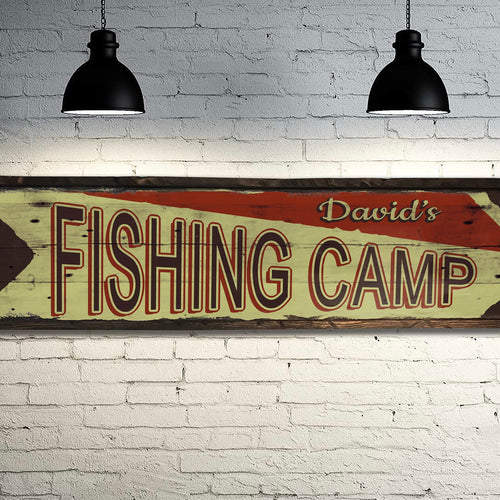 Custom Bait Shop Sign - Free Personalization. Rustic Barn Wood