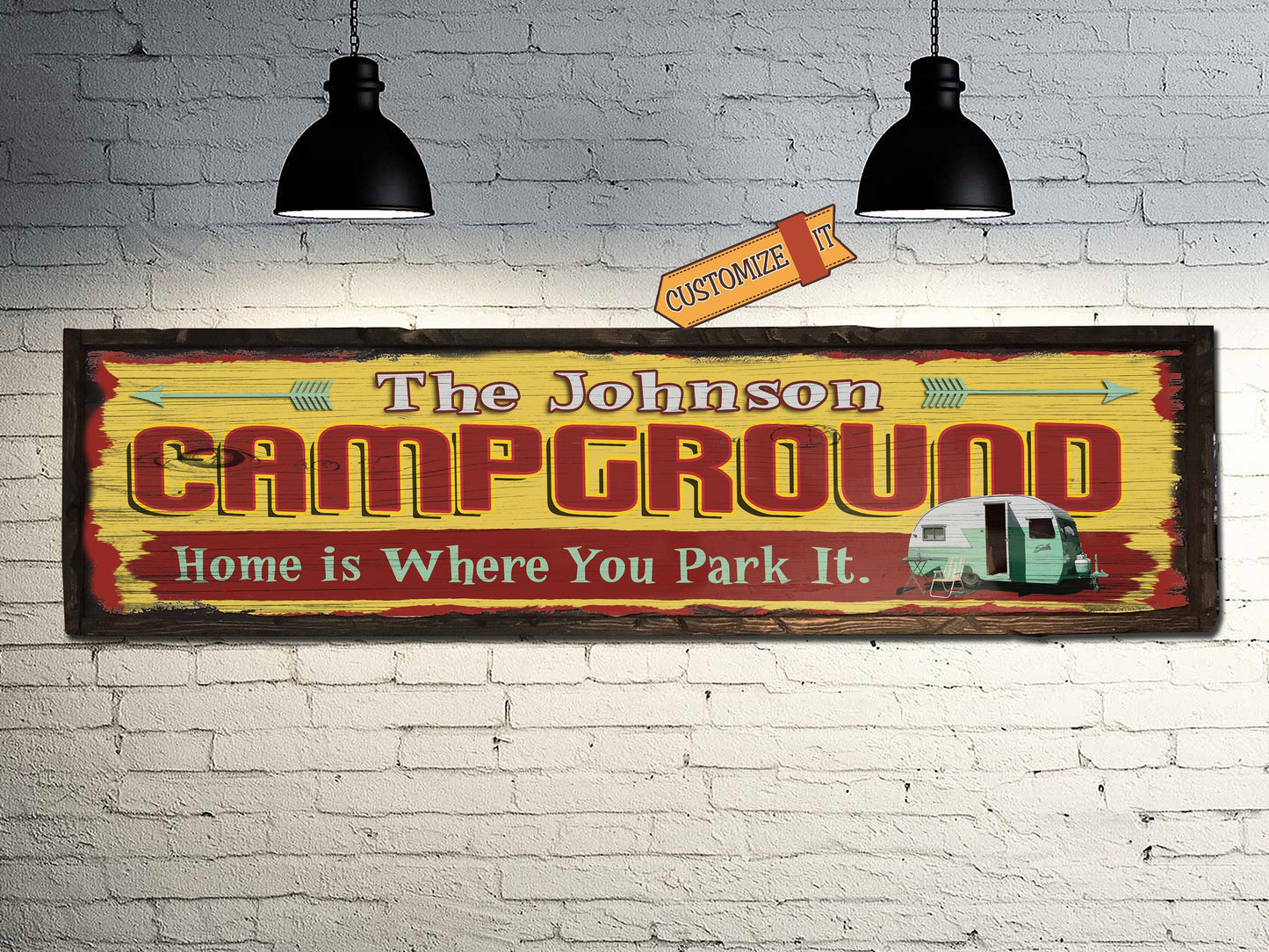 Custom Camper Sign - Home is Where you Park It