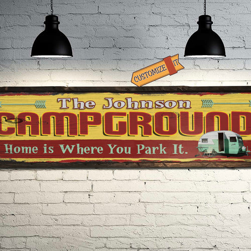 Custom Camper Sign - Home is Where you Park It