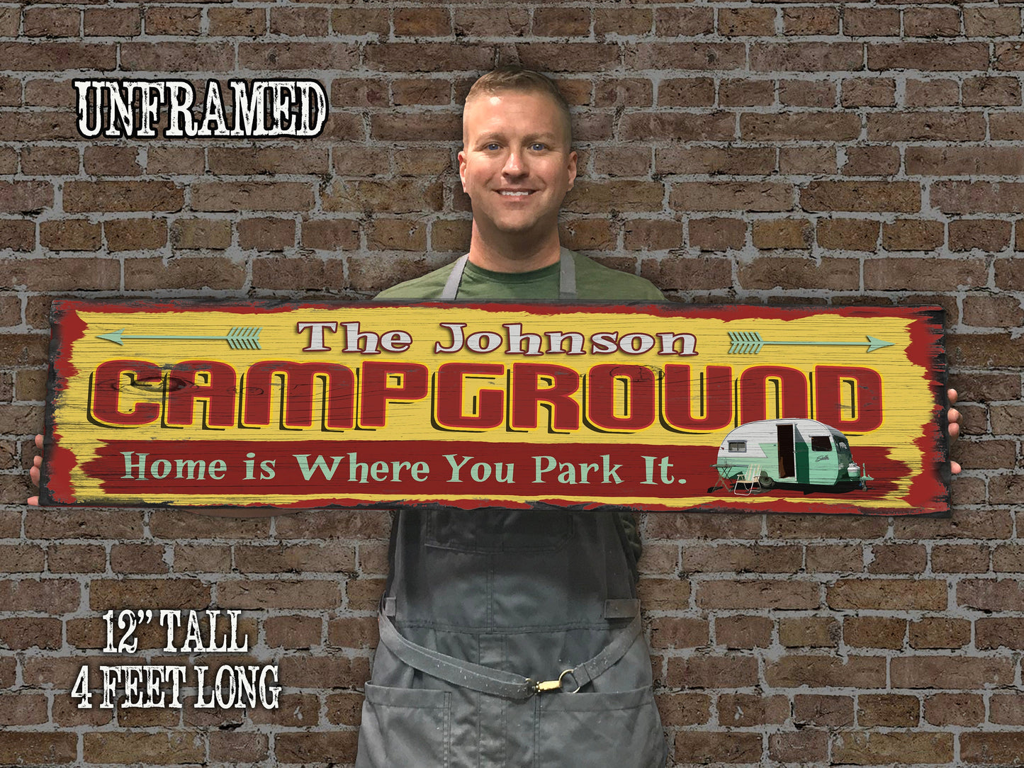 Custom Camper Sign - Home is Where you Park It