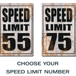 Custom Speed Limit Road Signs - Real Metal Signs