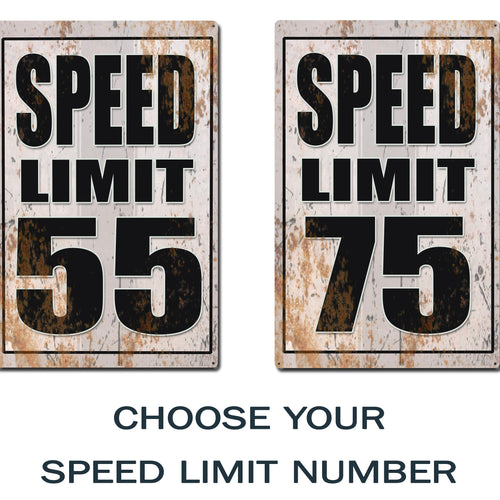 Custom Speed Limit Road Signs - Real Metal Signs