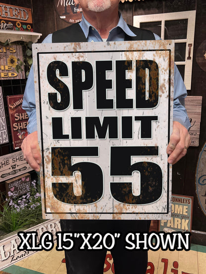 Custom Speed Limit Road Signs - Real Metal Signs