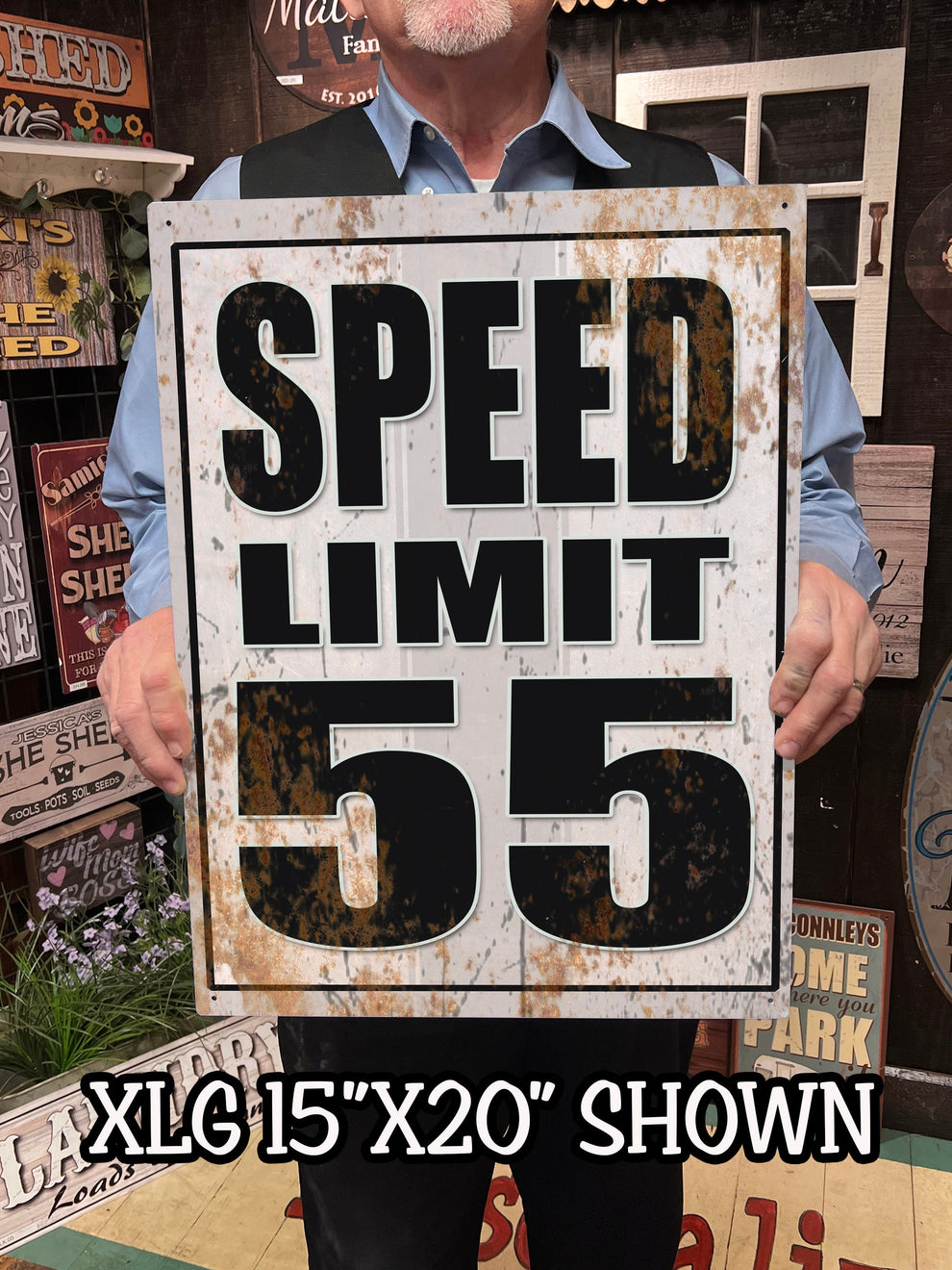 Custom Speed Limit Road Signs - Real Metal Signs – Tin Sign Shop